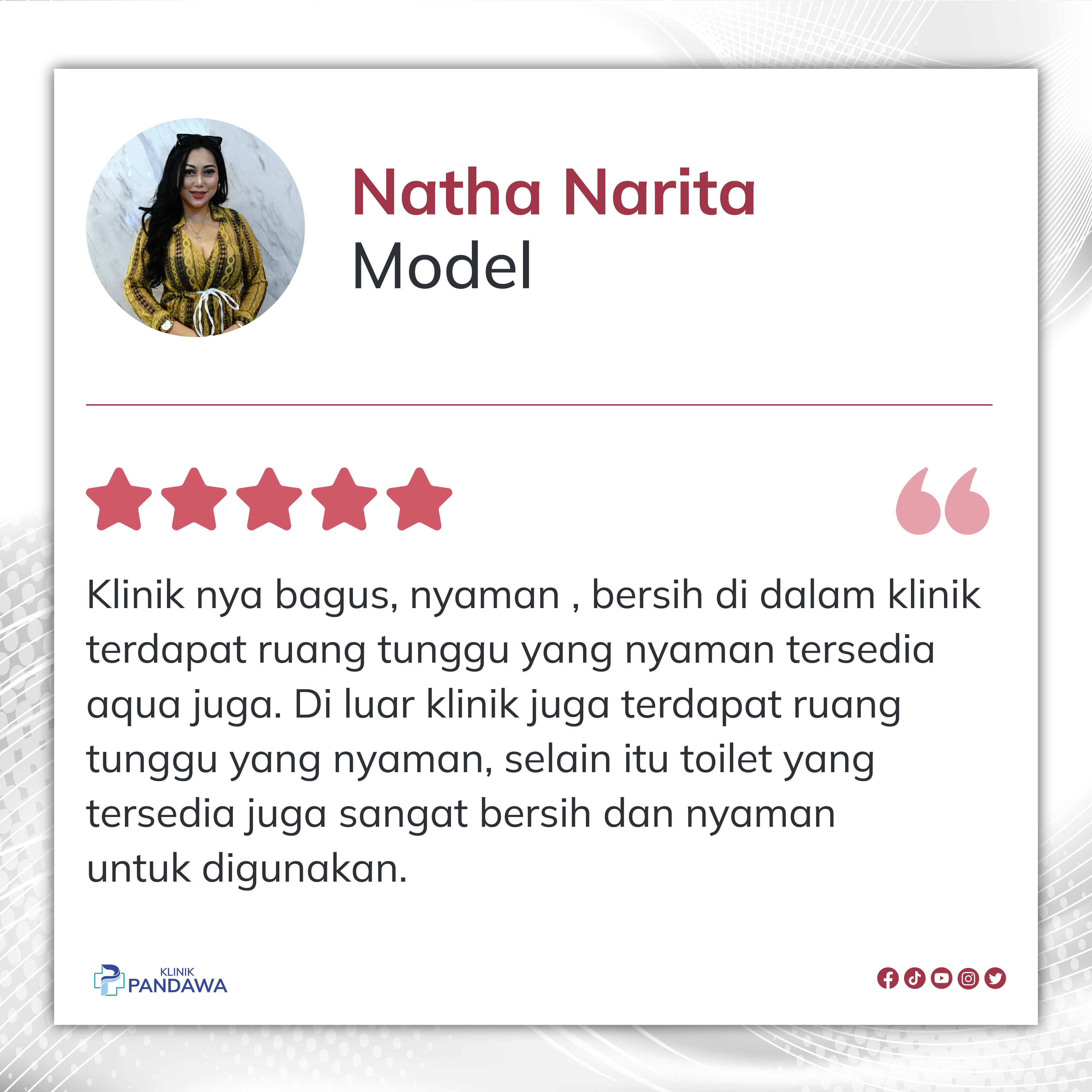 Testimonial Natha | Klinik Dokter Spesialis Online
